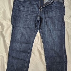 Dark Blue Straight Leg Women's Jeans